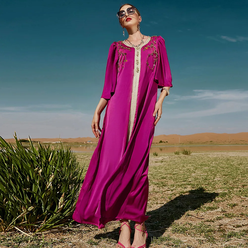 Ramadan Moroccan Caftan Evening Dresses Dubai Luxury Diamond Prom Gown Muslim Wedding Party Long Dress Kaftan Abayas For Women