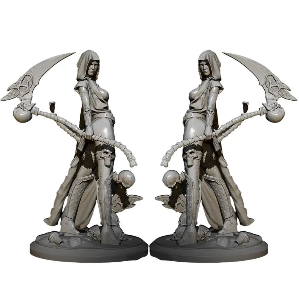 

1/24 Beautiful Girl Soldier Series White Model Kit Self-assembled Doll Toys Assembly Home Figure Craft Resin TD-2524 Decoration