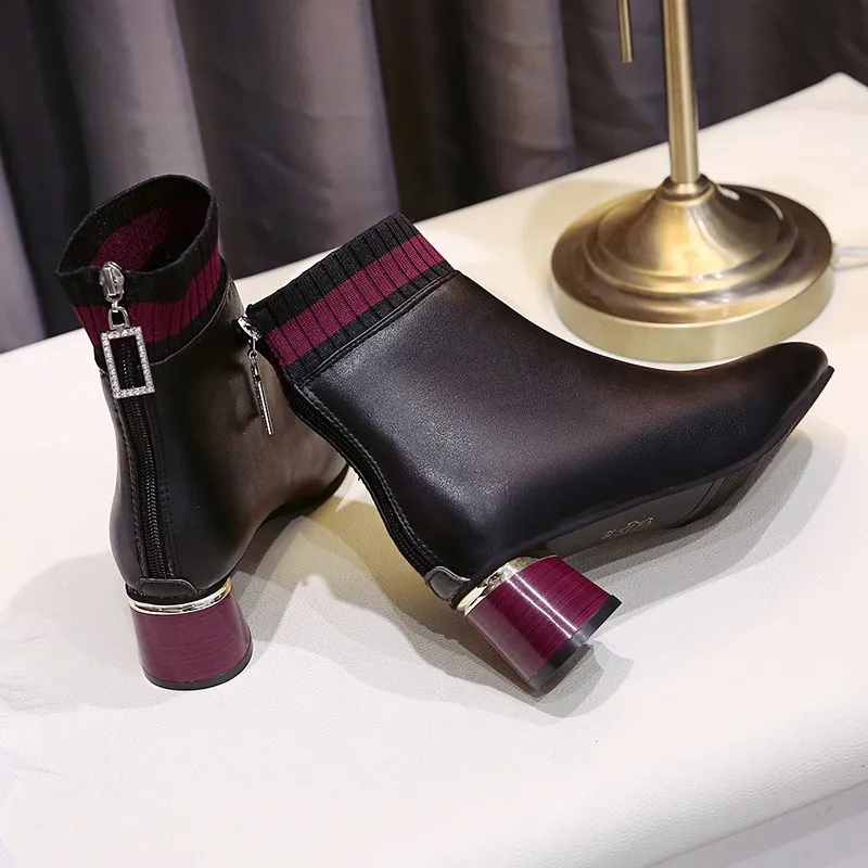 

Short Boots Women 2020 New Spring and Autumn Short Tube Wild Thick and Thin Women's Boots Chelsea Fashion Boots