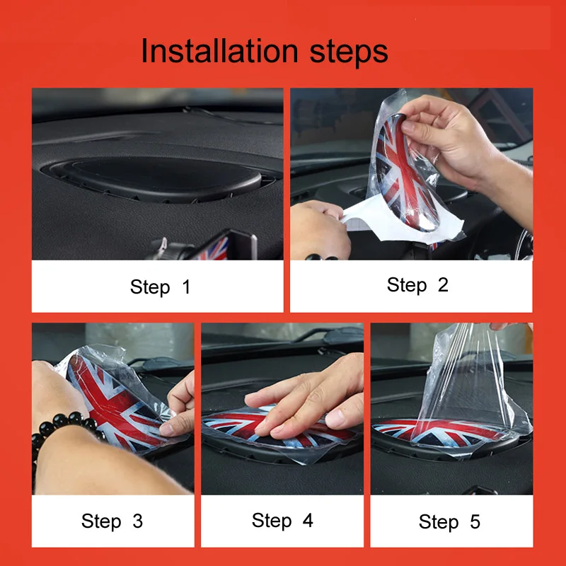 Специальный защитный 3D чехол с центральным воздуховыходом Union Jack наклейка для MINI