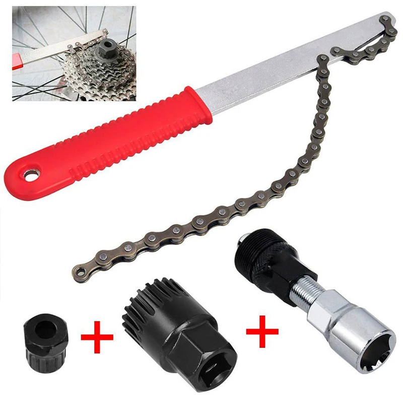 

Repair Tool Set Multifunctional Bicycle Repair Tool Set Chain Disassembler Flywheel Crank Puller Mountain Bike Disassembly Tool