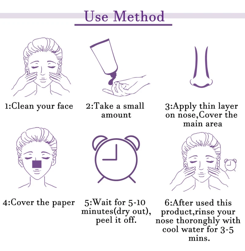

Blackhead Remover Nose Face Mask Pore Strip tearing Black Mask Peeling Acne Treatment Unisex Deep Cleansing Skin Care