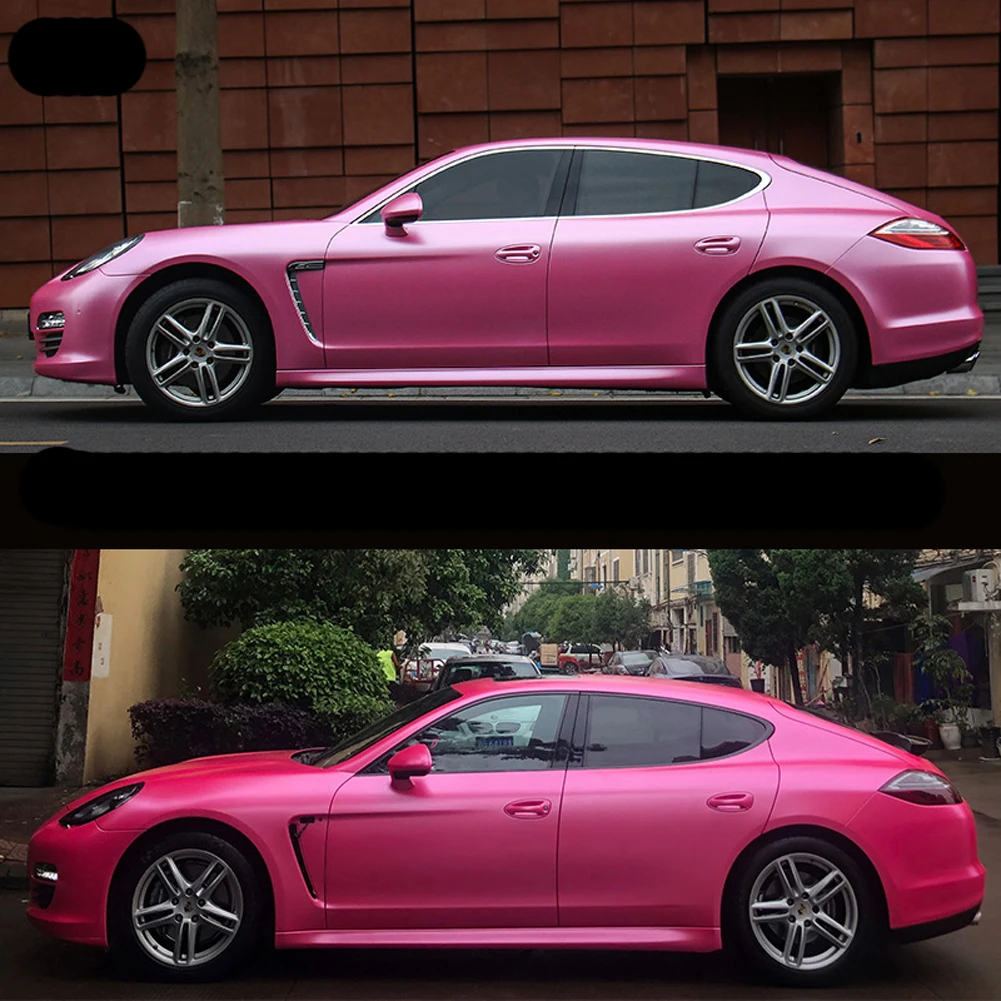 Розовая Автомобильная наклейка внешние аксессуары виниловая пленка обертывание