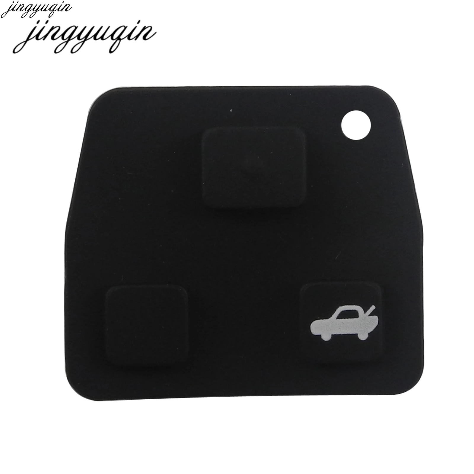 20 шт./лот 2 кнопки/3 кнопки дистанционного ключа автомобиля Черный резиновый