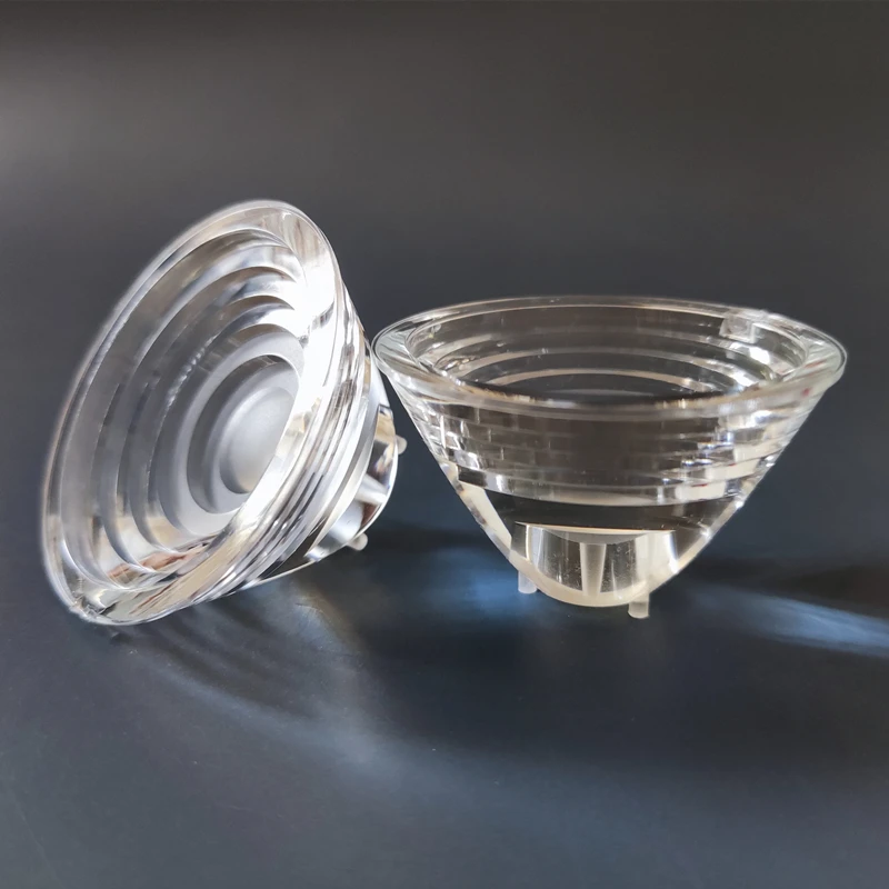 

# PHCE-4802 светодиодные оптические линзы, фокусирующие линзы, размер 48x28 мм, 2 градуса с ножками, вогнутая чистая поверхность, материалы из ПММА