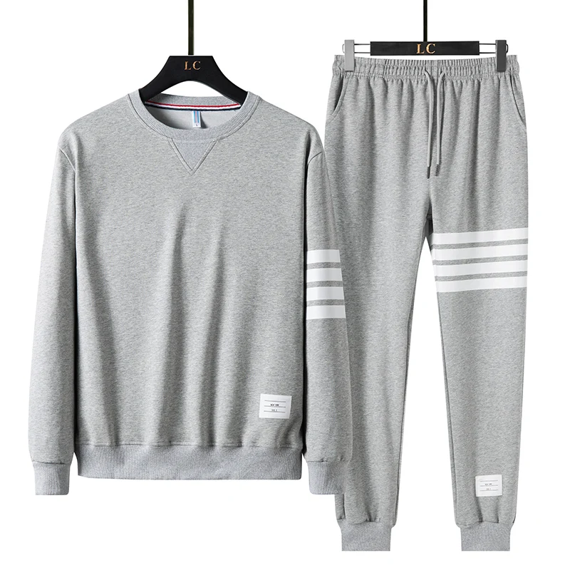 Brand Autumn Winter 2021 Men Sets Pants Clothing Sweatsuit Fashion Clothes Trousers Sportswear Sweatpants Long Sleeve Tracksuits