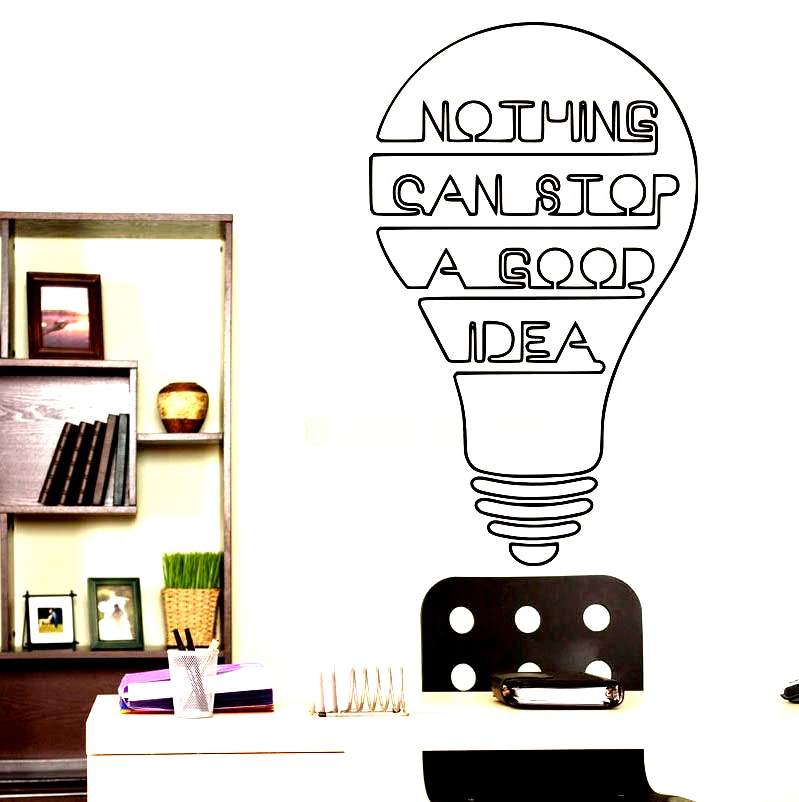 

Gute Idee Birne Worte Motivation Zitat Wand Aufkleber Dekoration Für Kinder Kunst Aufkleber Vinyl Inspirierend Zitat