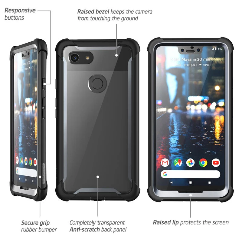 I-BLASON для Google Pixel 3 XL чехол серии Ares полноразмерный прочный прозрачный бампер со