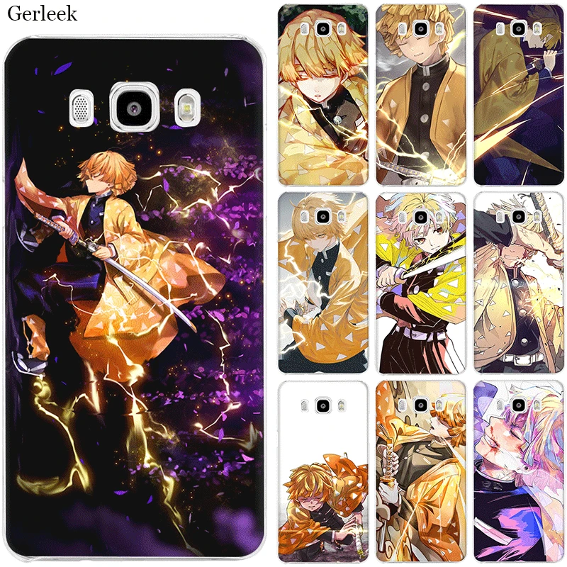 Чехол для телефона Samsung Galaxy J1 J2 J7 J5 J6 J3 Prime жесткий защитный чехол Agatsuma Zenitsu Demon Slayer