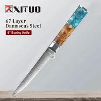 xituo 6 inch boning knife japanese damascus steel cut meat professional pick bone slicing kitchen chef very sharp cooking tool