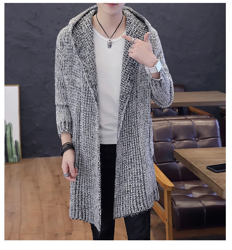 Мужской трикотажный свитер с V образным вырезом в английском стиле|Кардиганы| |