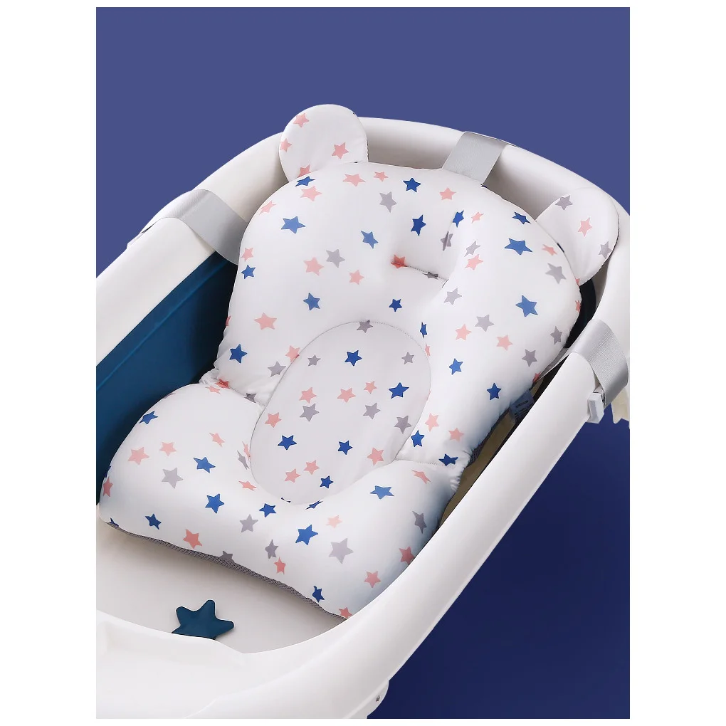 

Portable Baby Bathtub Pad Ajustable Bath Tub Shower Cushion Newborn Support Seat Mat Foldable Baby Bath Seat Floating Water Pad