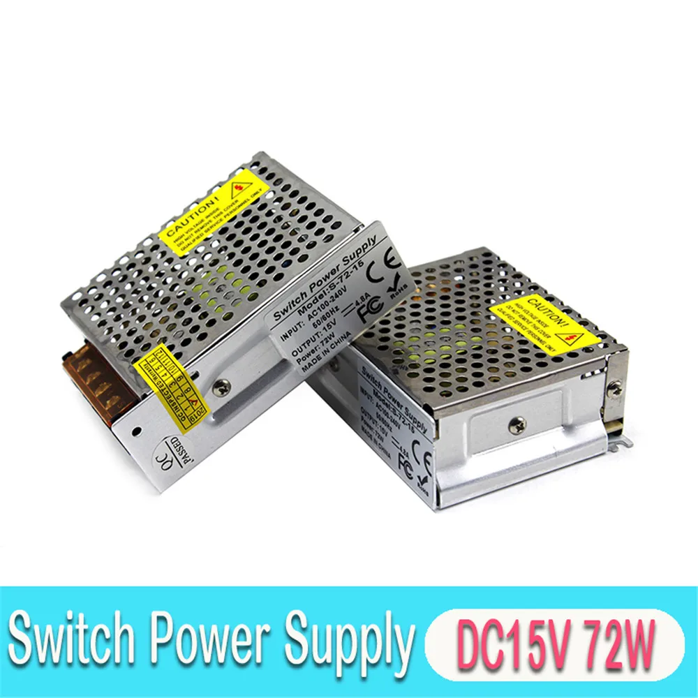 Источник питания DC 12V 15V 18V 24V 25W 36W 48W 60W 72W светильник ing трансформаторы 110v 220v AC к DC24V