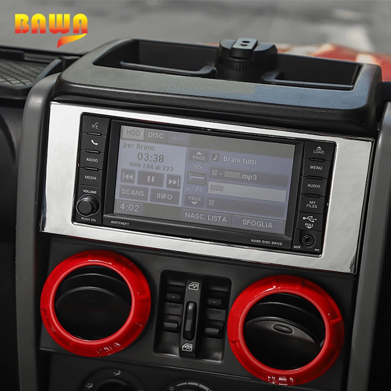 Наклейки BAWA для молдингов салона Jeep Wrangler JK 2007-2010 автомобильная консоль