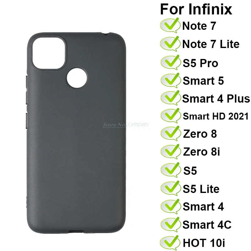 Мягкая искусственная кожа для Infinix Hot 11 10 9 Play Note 7 Lite Zero 8i S5 Pro Smart 5 4 C Plus HD Etui на 10i
