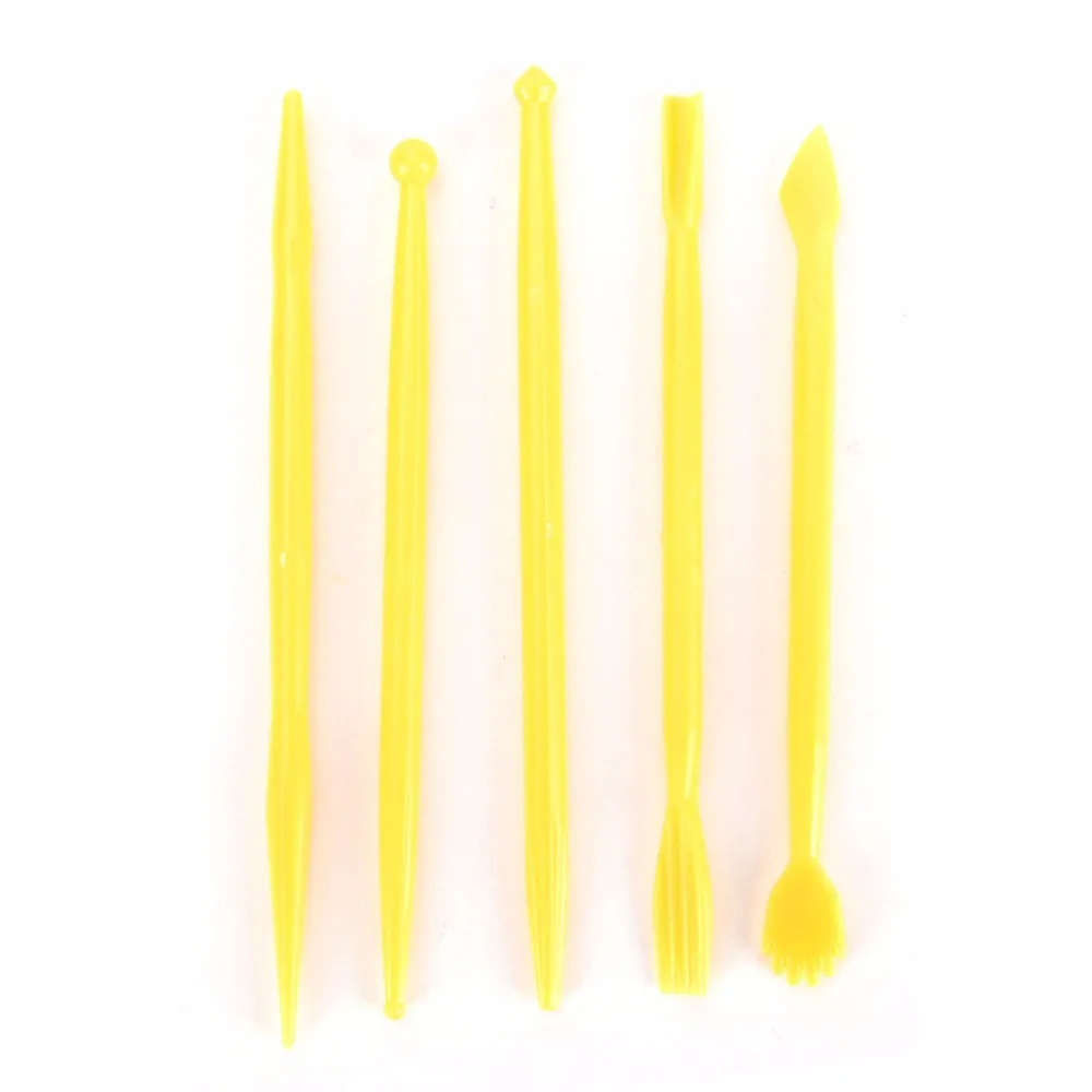 

14 Pcs Plastic Sugar Turning Clay Soft Pottery Plastic Knife And Brush Brushes DIY Kit Tools Mini Sugar Turning Sculpture Tools
