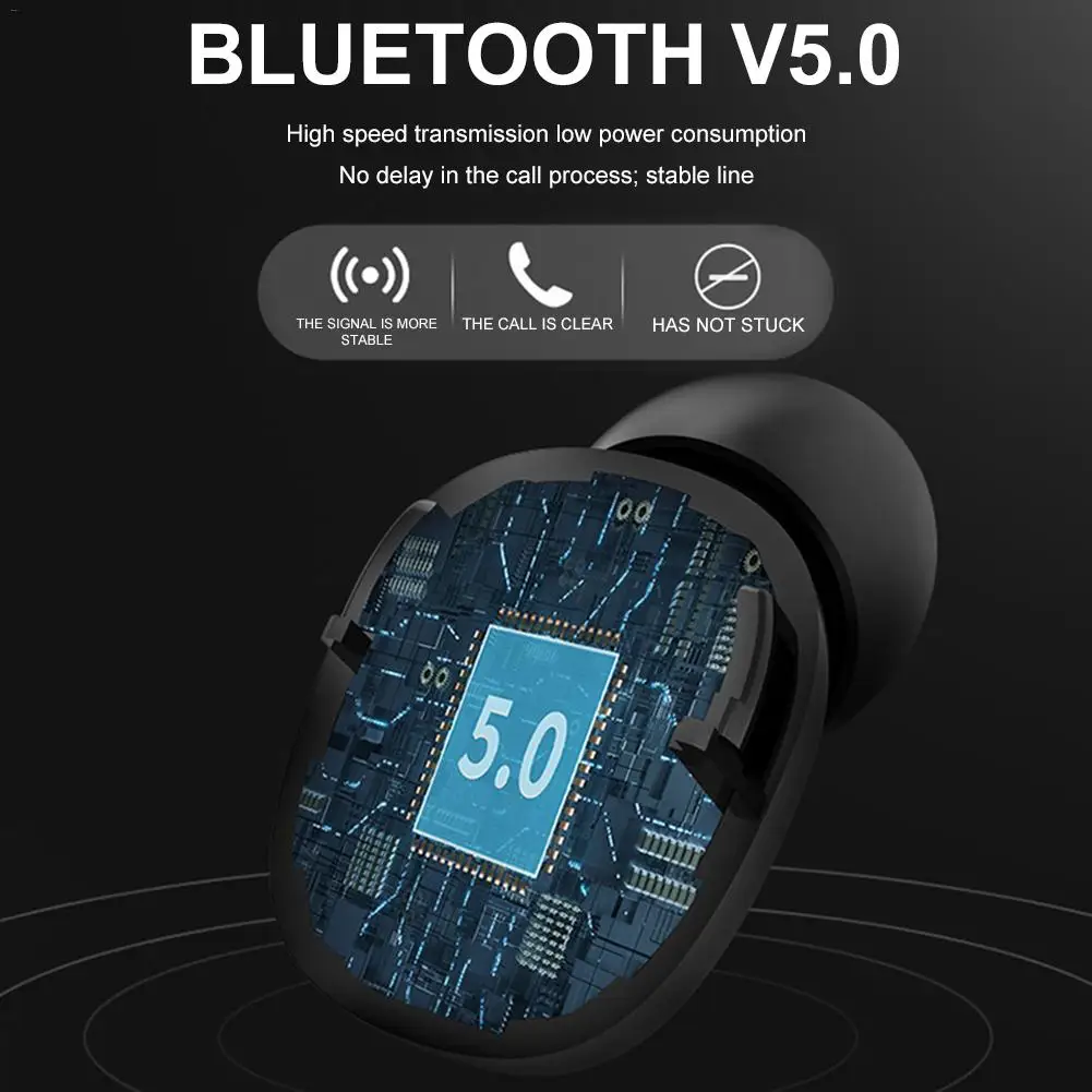 TWS IPX6 светодиодный цифровой Bluetooth 5,0 Спортивные Беспроводные наушники HIFI DSP CVC шумоподавление Музыкальная гарнитура для Xiaomi huawei samsung