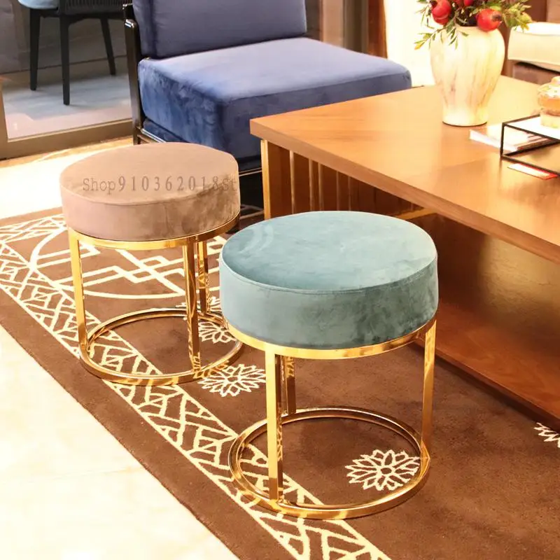 Светлый Роскошный Диван-табурет Жилой Комнаты Маленький Домашний Низкий Сетчатый Красный Ленивый Макияж Современный Минималистический Туалетный столик