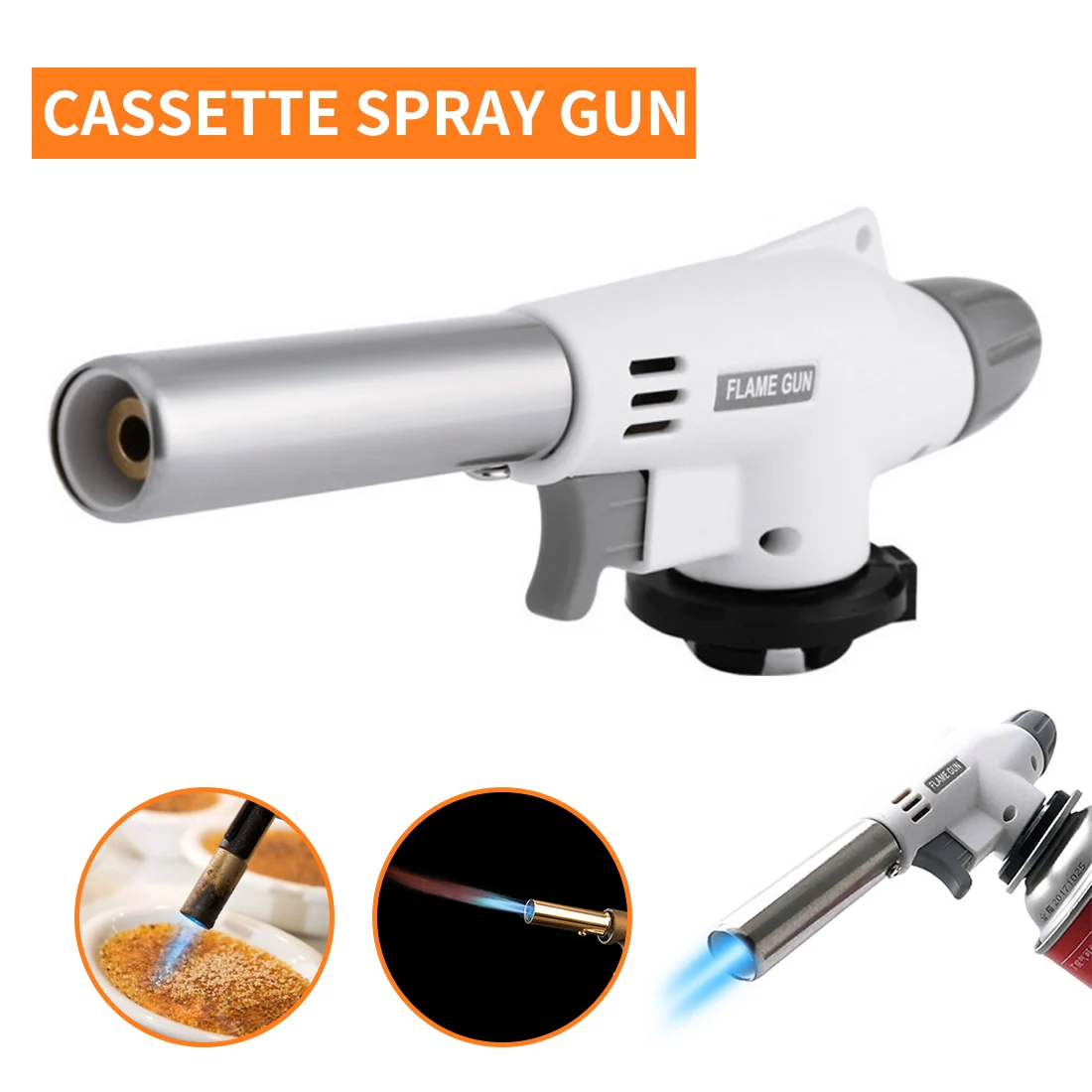 

920 Metal Gun Torch Flame Welding Gas Ignition Lighter Butane Gas Welding Torch Flame Gun For Camping Hiking Portable