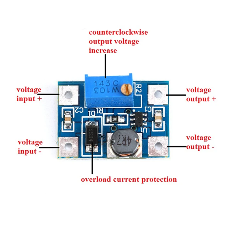 SX1308 Module Dc-dc 2-24 В до 2-28 в SX1308 повышающий Регулируемый Модуль питания повышающий преобразователь для DIY Kit SOT23-6 B628 SOT-23 SOT23 - Цвет: SX1308 Module