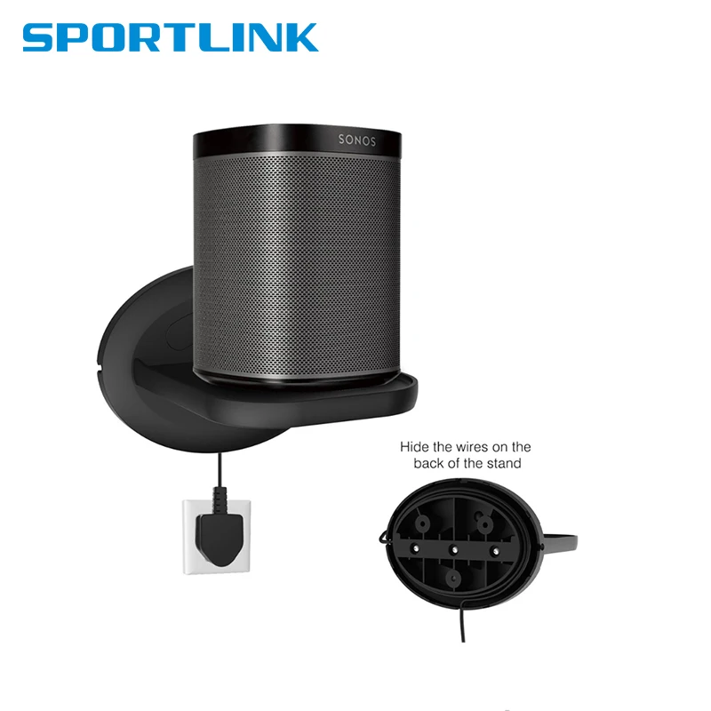 SPORTLINK настенный держатель полки Подставка для Sonos Play 1 Amazon Echo Dot (3 го поколения) Yi