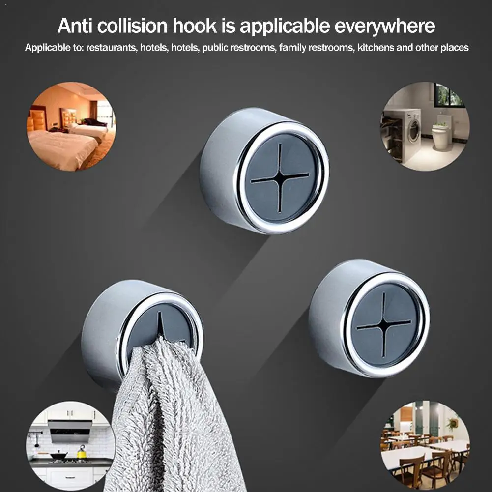 

Storage Holder For Bathroom Kitchen Hanger Stick On Holder Rack Hanging Storage Bathroom Racks Clothes Door Wall Towel