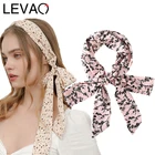 Женская плетеная повязка на голову LEVAO, длинная повязка для волос с принтом в виде хвоста, шарфа, сумки, аксессуар для ремня, 2021