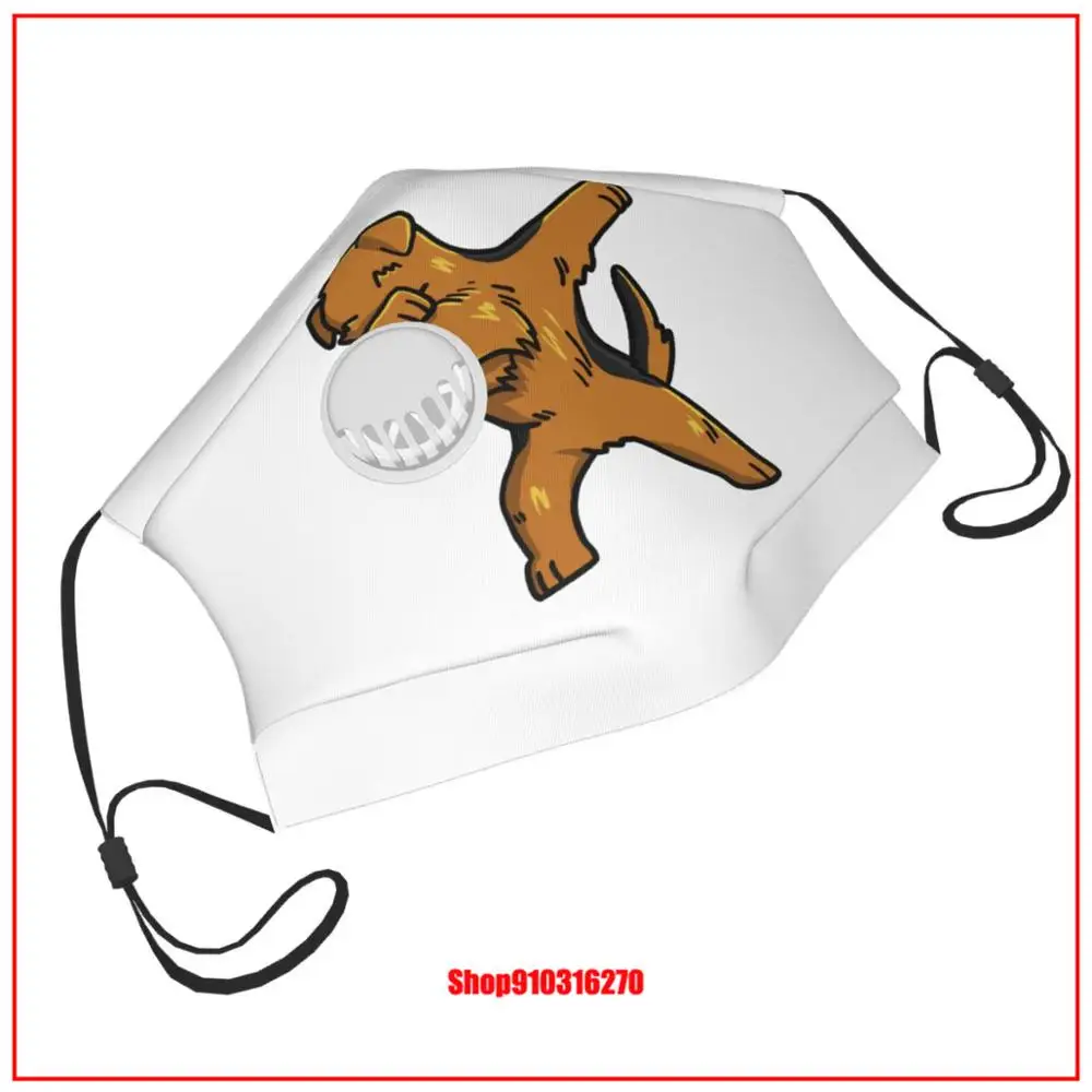Airedale Terrier Dabbing Dog Dab танцевальные маски для лица вые довые в ткани lavable Kid mascara