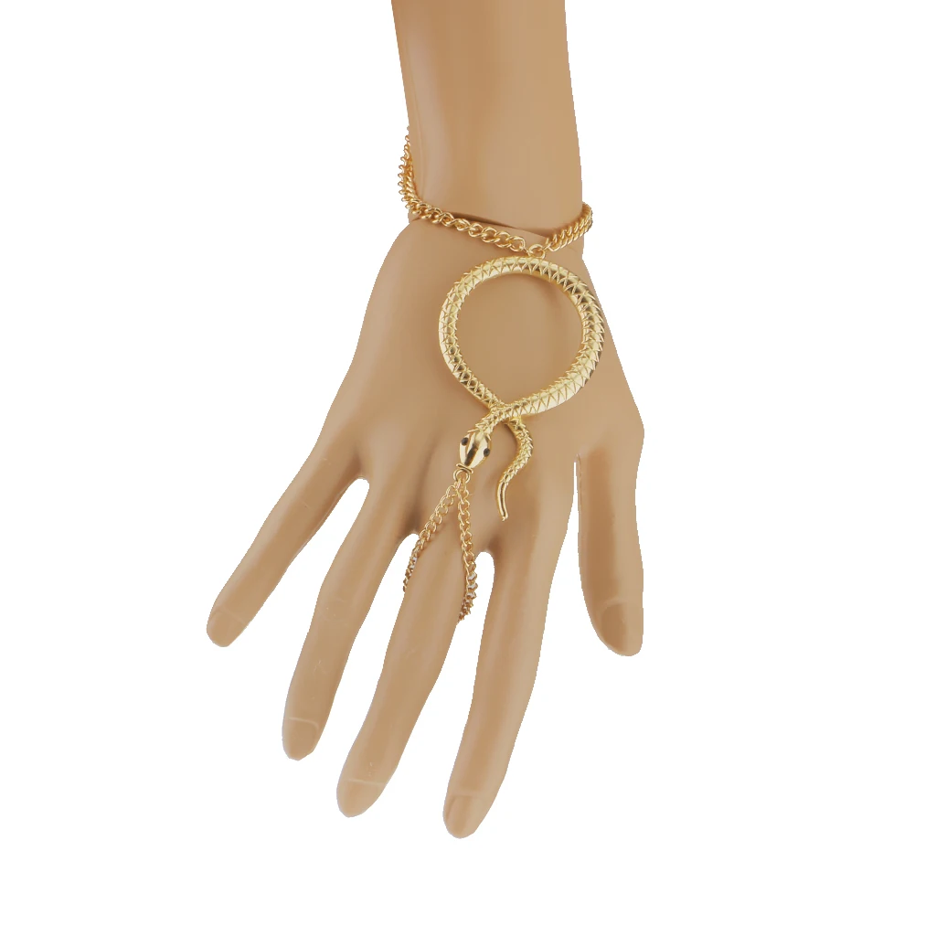 Золотистый браслет в виде змеи на запястье|Плетеные браслеты| |