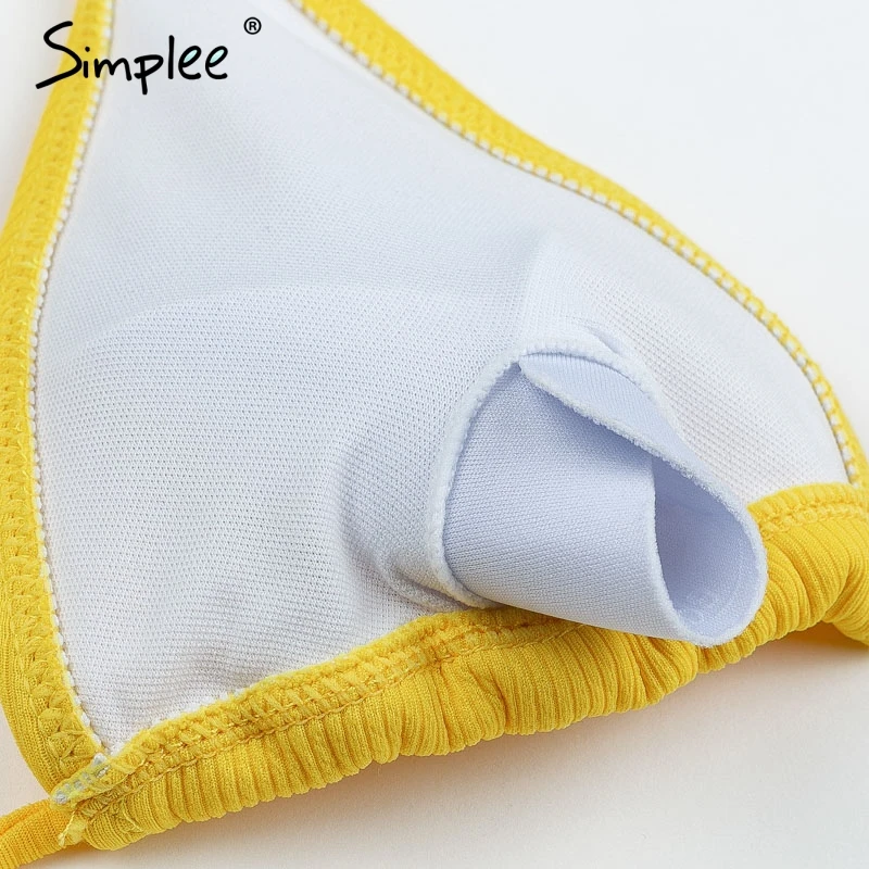 Женский купальник Simplee пуш ап с мягкими чашечками сексуальный регулируемым