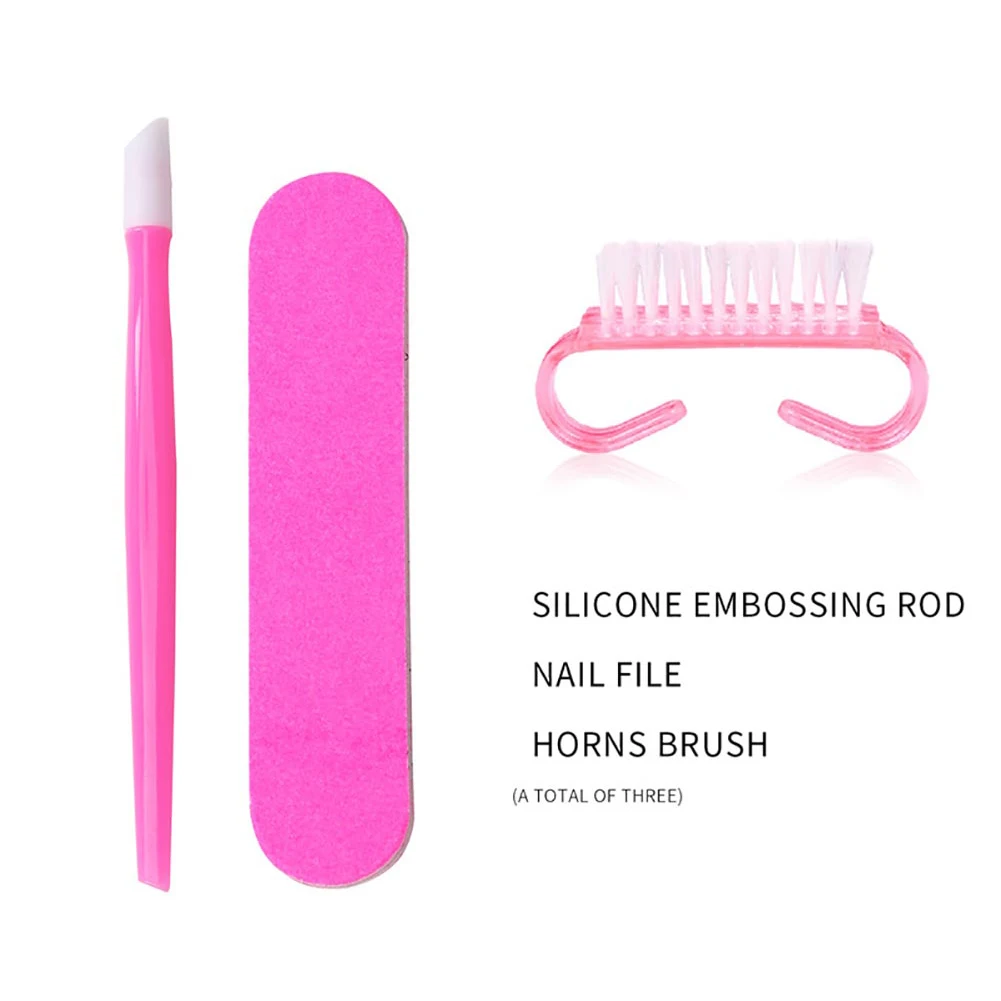 

UV LED Lamp Dryer USB Nail Polishing Kit Manicure Brush Sticker Art Tools Set