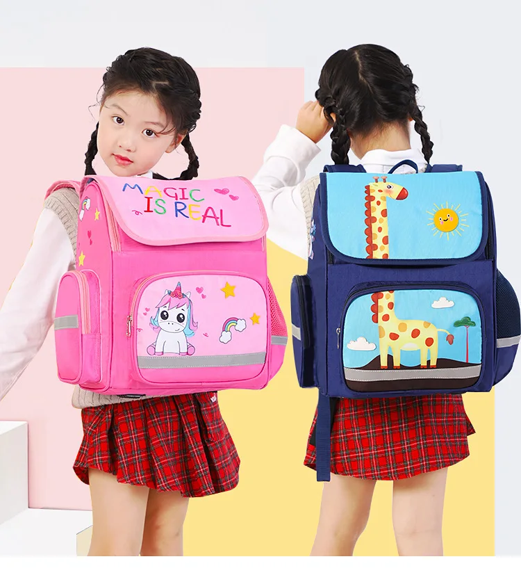 2019 школьные сумки для девочек с изображением зоопарка российские космические