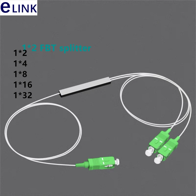 Оптический разветвитель 1x2 FBT 10 шт. мини-стальная трубка SC/UPC 5:95 10:90 20:80 двойное окно