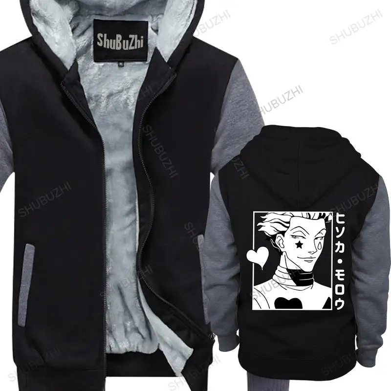 

homme cotton hoodies zipper Novelty Hunter X Hunter jacket Cotton Japanese Anime Manga hoodie Hisoka Morow hoodie warm jacket