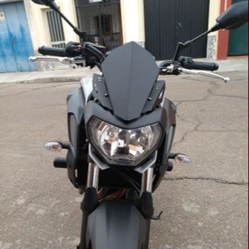 

For YAMAHA MT07 MT 07 FZ 2018 2019 2020 FZ07 Motorcycle CNC Front Windscreen Wind Deflector Windshield Upper Cover Kit