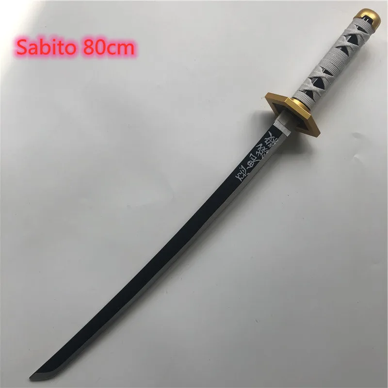 

Anime 1:1 Kimetsu no Yaiba Sword Weapon Demon Slayer Sabito Cosplay Sword Ninja Knife wood Weapon Prop 80cm