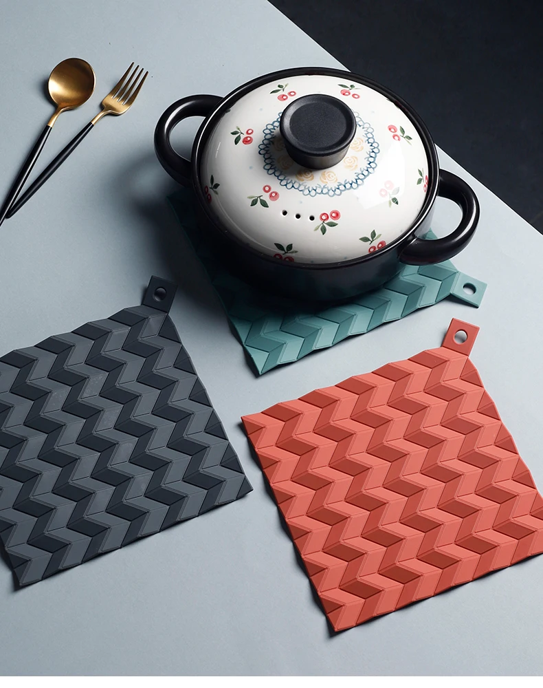 

Simple Nordic Placemat Silicone Waterproof Table Luxury Oil Proof Insulated Placemat Washable Posavasos Kitchen Utensils DG50CD