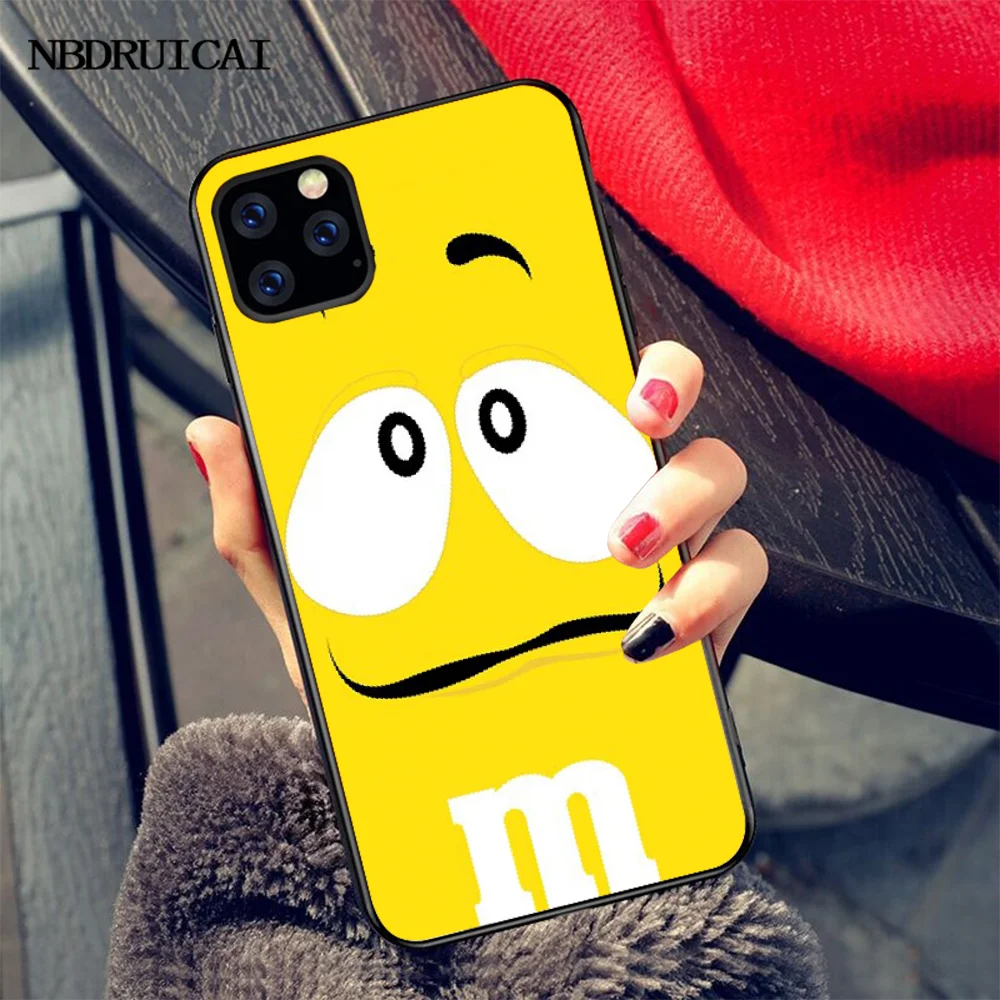 NBDRUICAI M &amp M's Chocolate Nutella Bottle черный мягкий чехол из ТПУ для iPhone 11 pro XS MAX 8 7 6 6S Plus X 5S SE