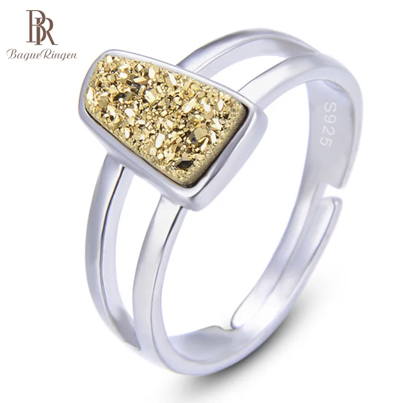 Женское кольцо в Корейском стиле Bague Ringen из чистого серебра S925 пробы с