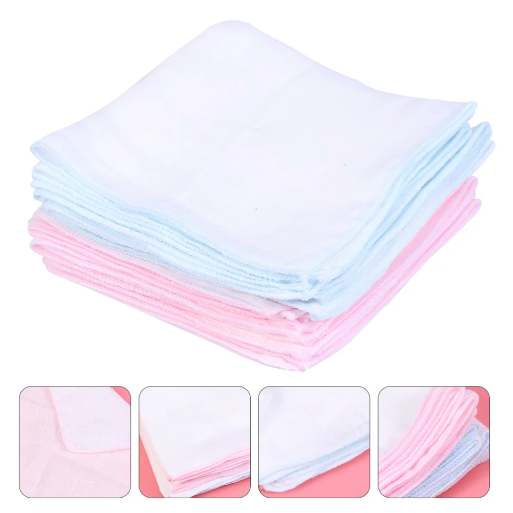 

20Pcs Cotton Baby Wipes Washable Saliva Towel Face Wipes for Toddler Infant