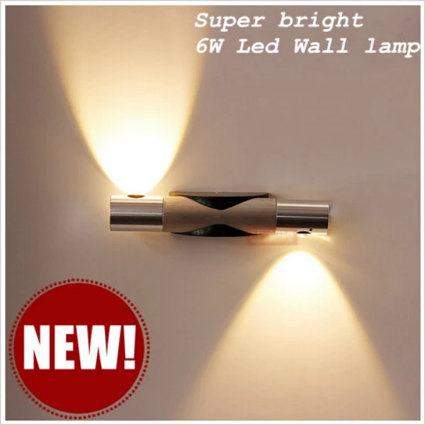 

Hot sell Modern 2*3W led wall light bed lamp hotel restroom bathroom bedroom wall lamp 6W AC90~265V Free shipping