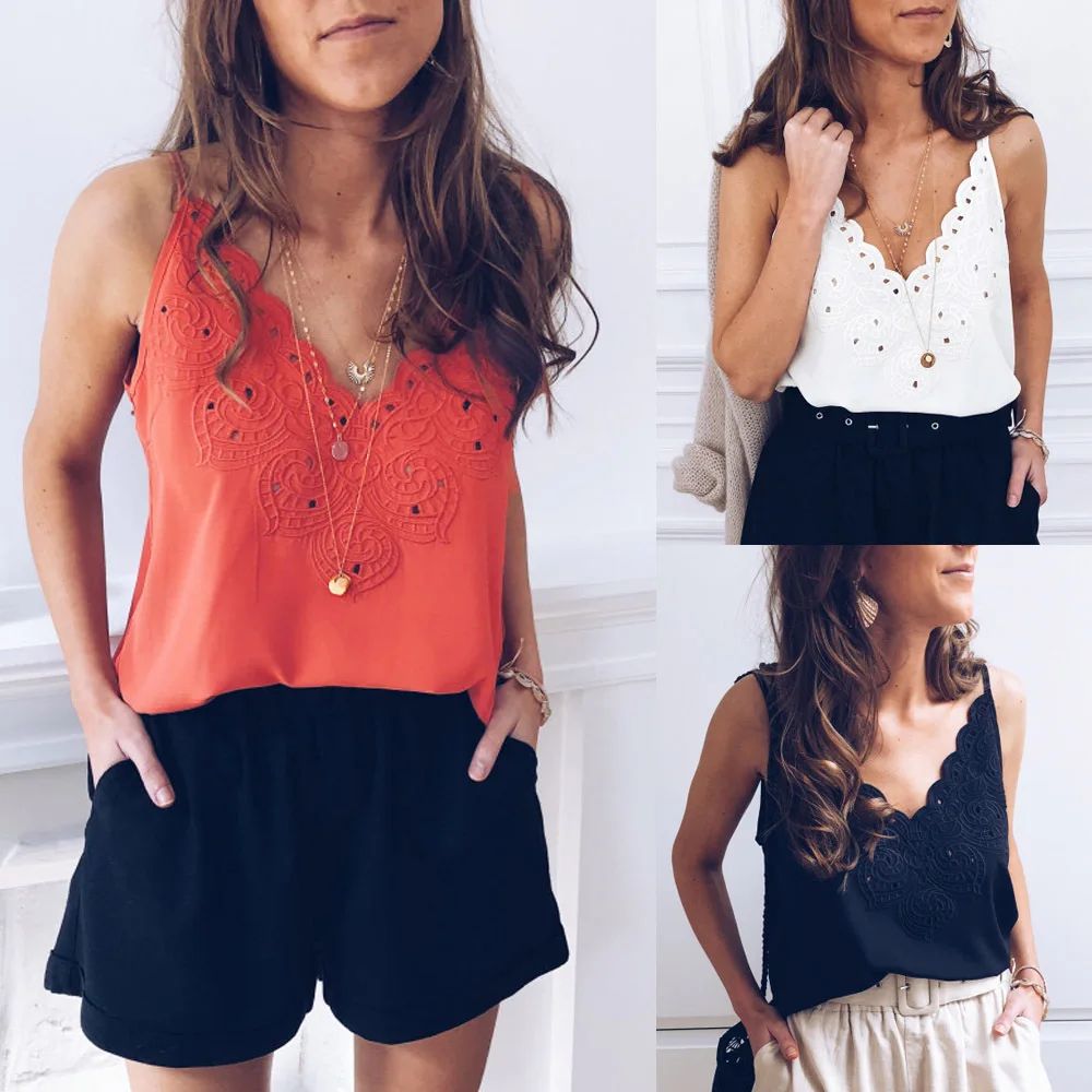 Женская футболка с глубоким вырезом летняя 2019 | одежда