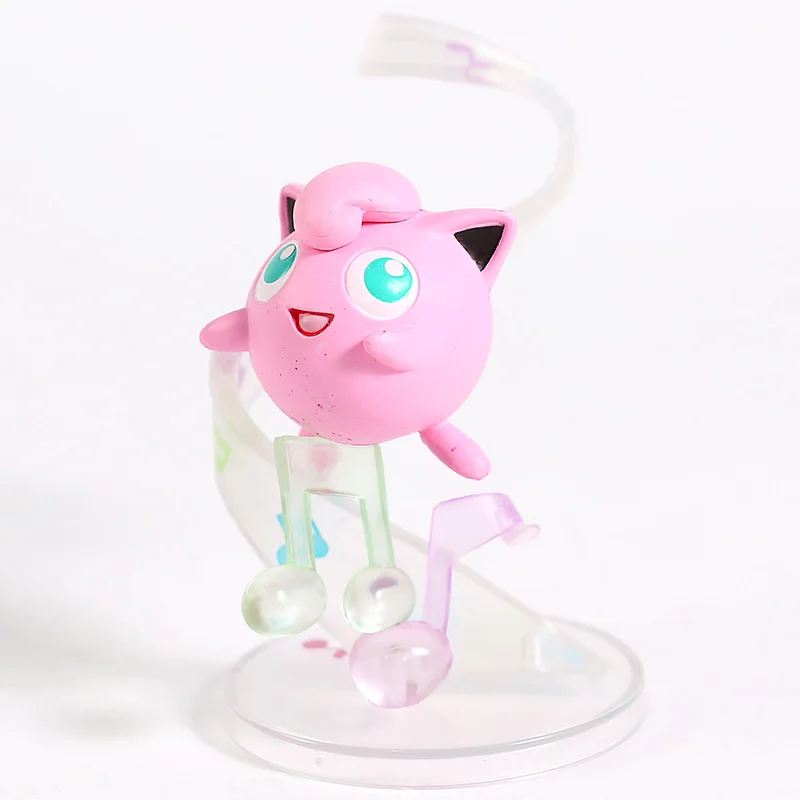 Анимированный Монстр Flareon Jolteon Umbreon Espeon Jigglypuff eeevee Vulpix Cubone Litten Absol Rowlet Фигурки игрушки 6 шт./компл