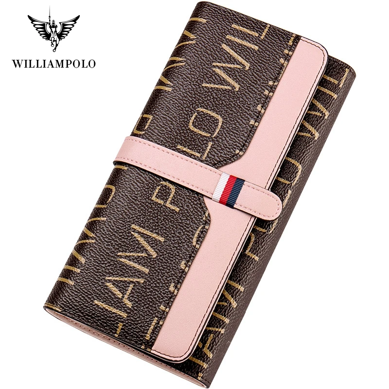 Женский кошелек с застежкой Williampolo высокое качество модный для iPhone 11 Pro
