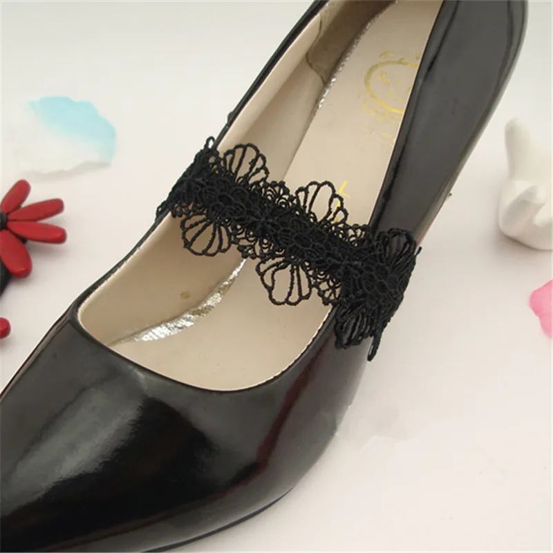 1 пара Туфли на высоком каблуке с кружевом Кружевные туфли цветочным узором Цвет