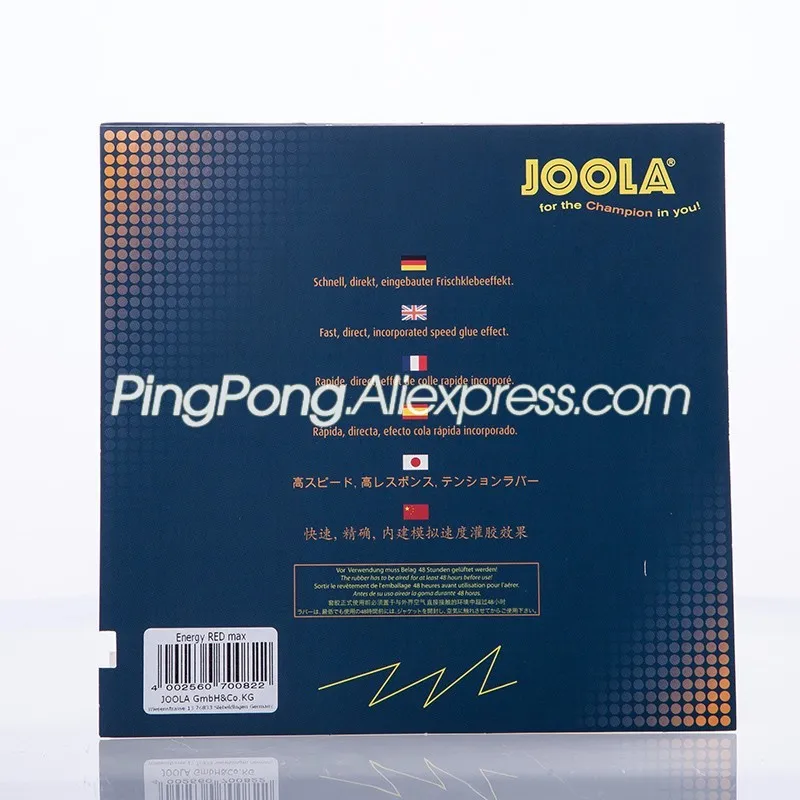 Резиновая губка для настольного тенниса Joola ENERGY Green Power оригинальная пинг понга