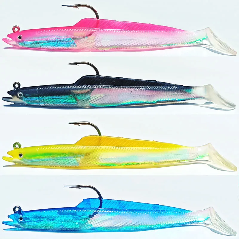 

15cm/33g jig head lure sea lure sea jig soft lure soft bait VMC hook