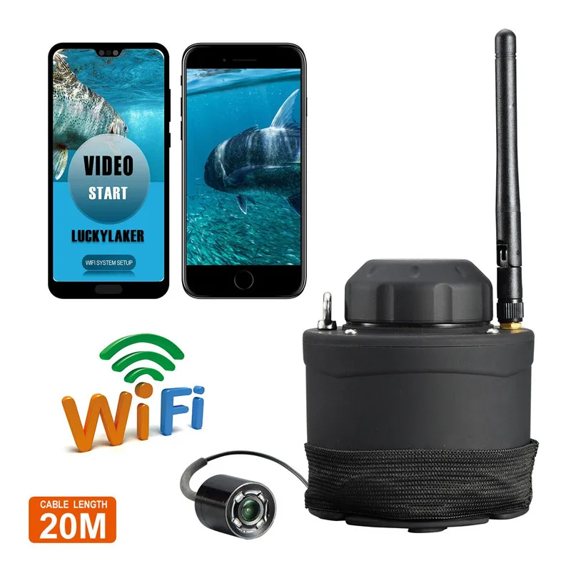 Русская меню! LUCKY 20 м портативная подводная рыболовная камера 80 беспроводная wifi