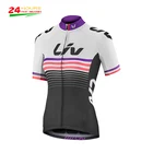 LIV одежда для велоспорта 2021 с коротким рукавом Велоспорт Джерси Дышащая MTB велосипедная одежда Ropa Ciclismo уличная женская одежда быстросохнущая