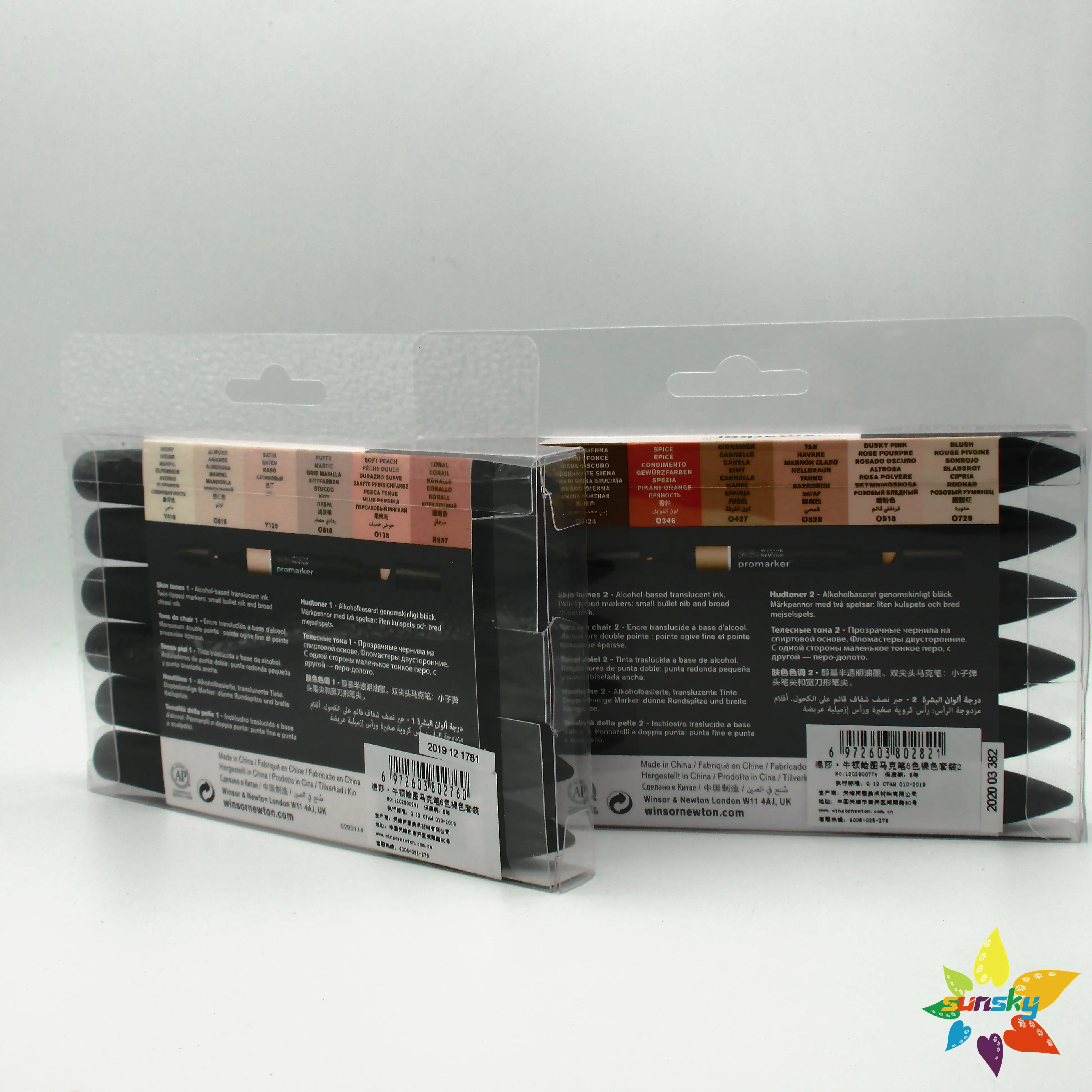 Оригинальный набор WINSOR & NEWTON Promarker 6/12/24/48/96 цветов двойной/двойной фонарь яркие